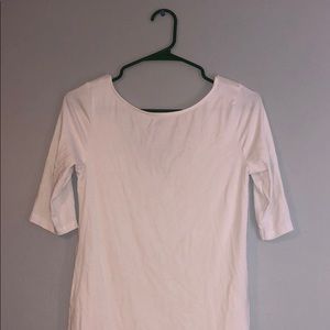 white half sleeve top